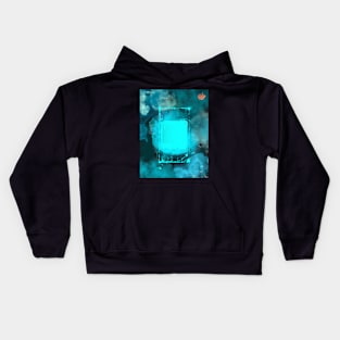 Paint Abstract Artistic Color Blue Kids Hoodie